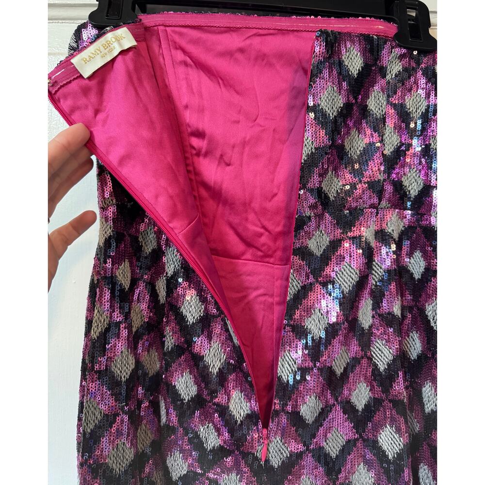 Ramy Brook Ramona Geometric Sequined Jumpsuit Size XS-S - Picture 11 of 13